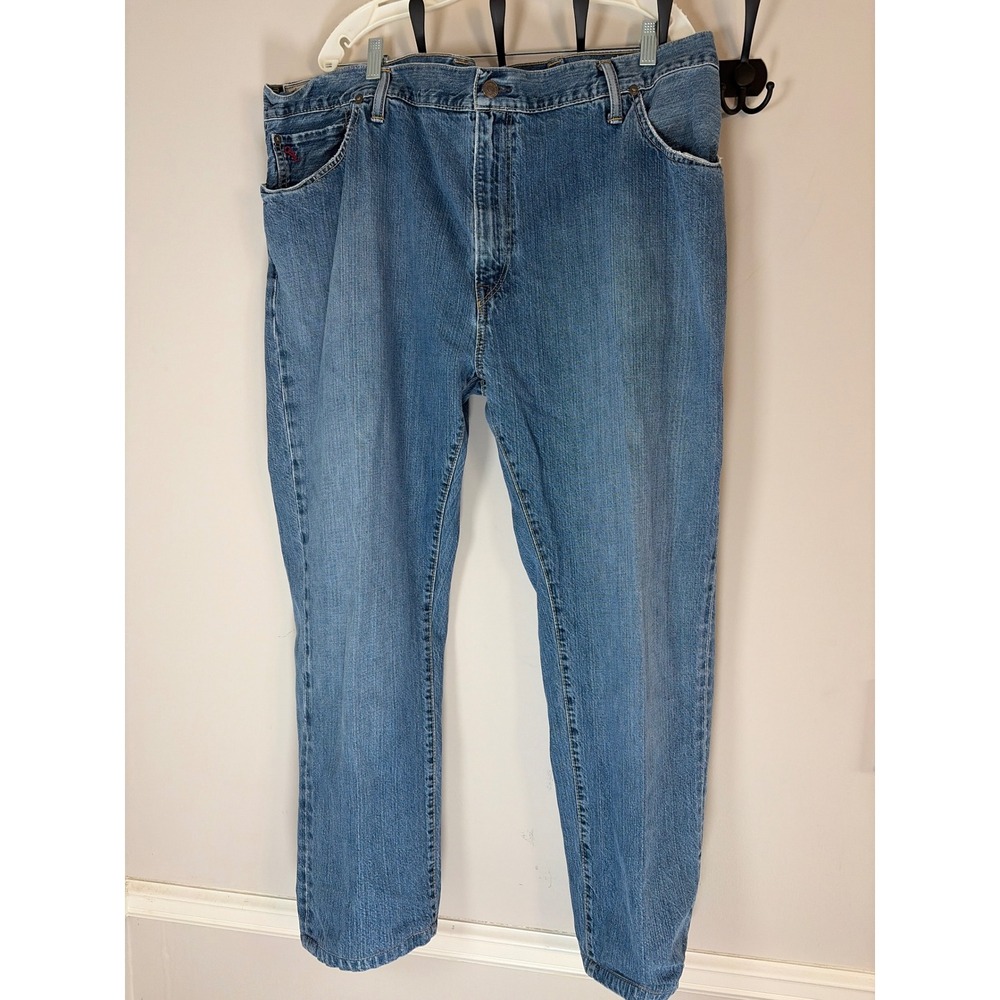 Polo Ralph Lauren Mens Authentic Dungarees Blue Denim Straight Leg Jeans 40x34